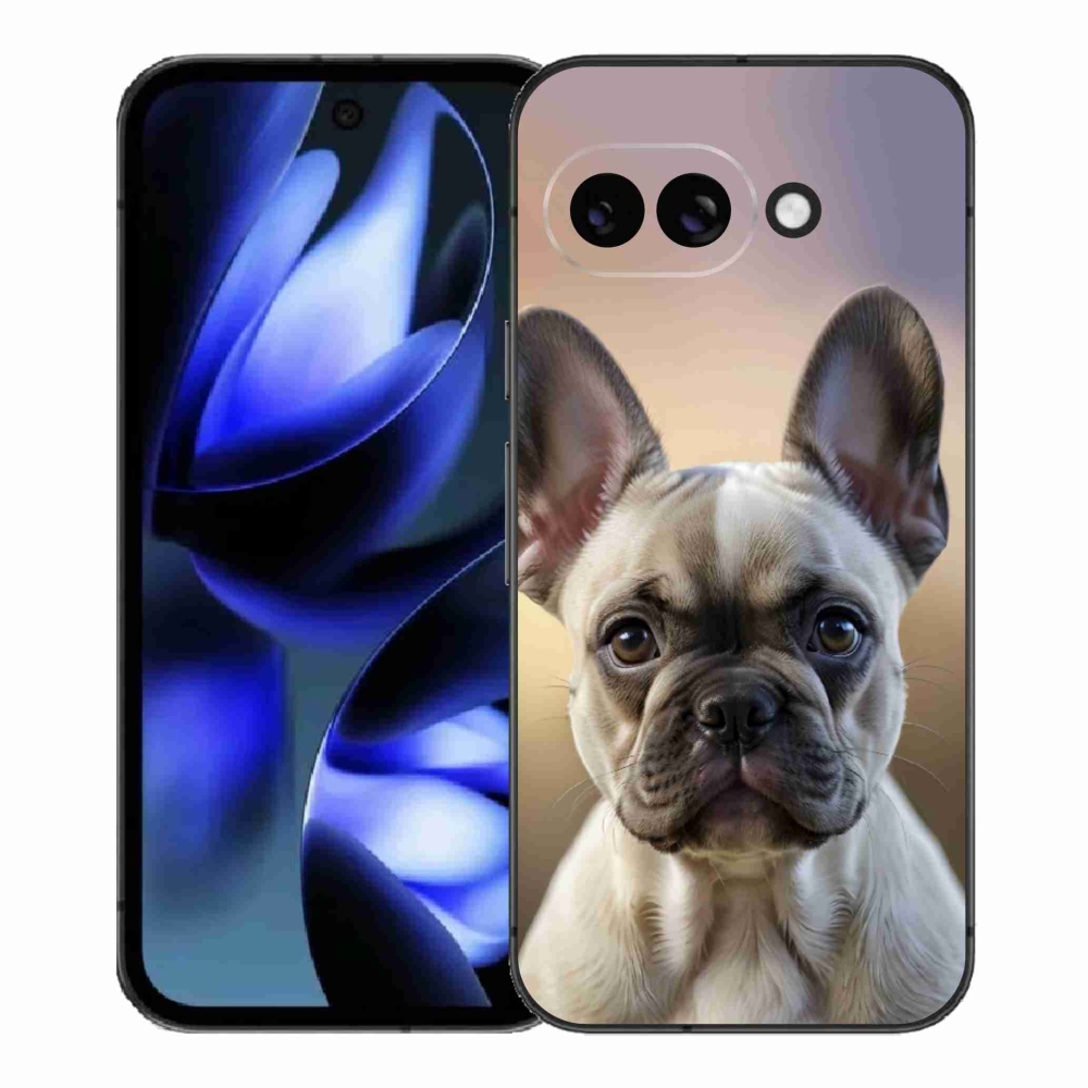 Gelový kryt mmCase na Google Pixel 9a - roztomilý francouzský buldoček
