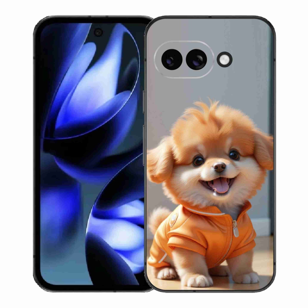 Gelový kryt mmCase na Google Pixel 9a - roztomilý pomeranian v mikině