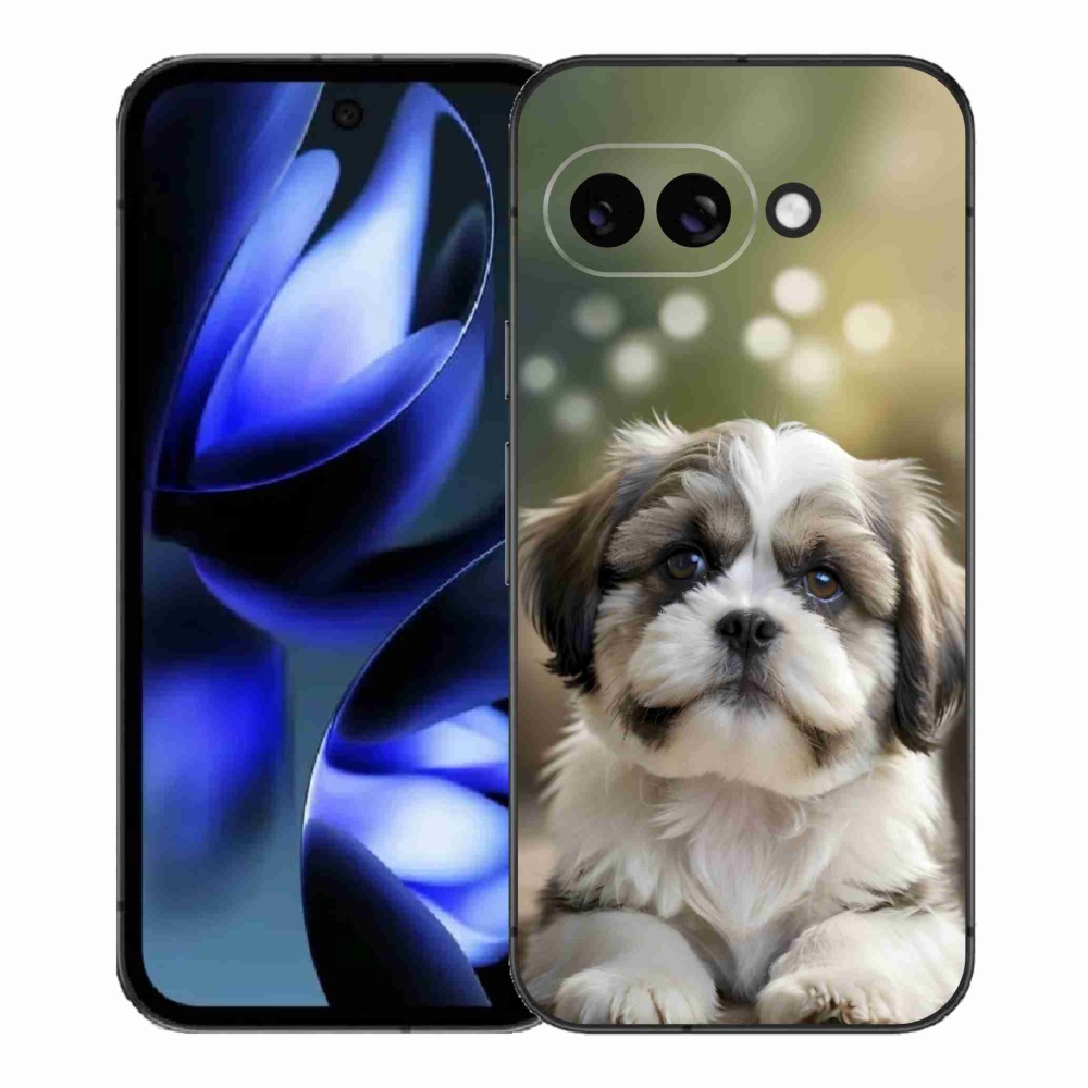 Gelový kryt mmCase na Google Pixel 9a - roztomilý shih-tzu