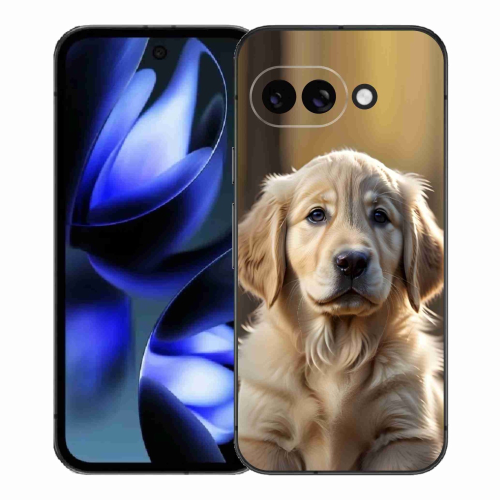 Gelový kryt mmCase na Google Pixel 9a - roztomilý zlatý retrívr