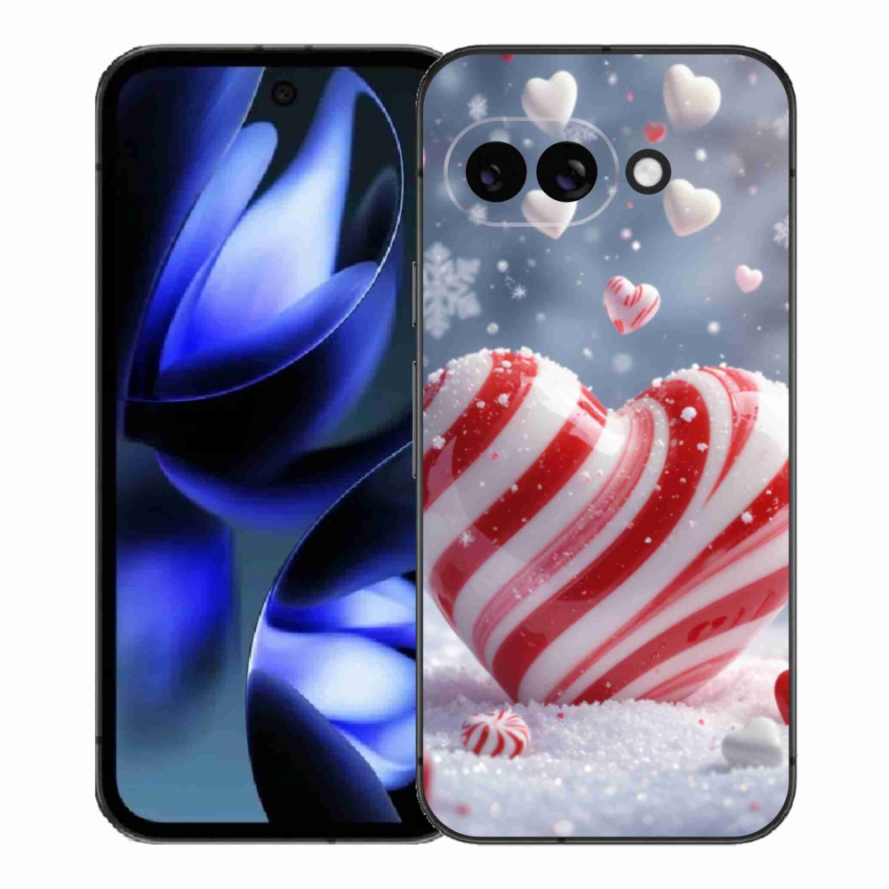Gelový kryt mmCase na Google Pixel 9a - sladké srdce