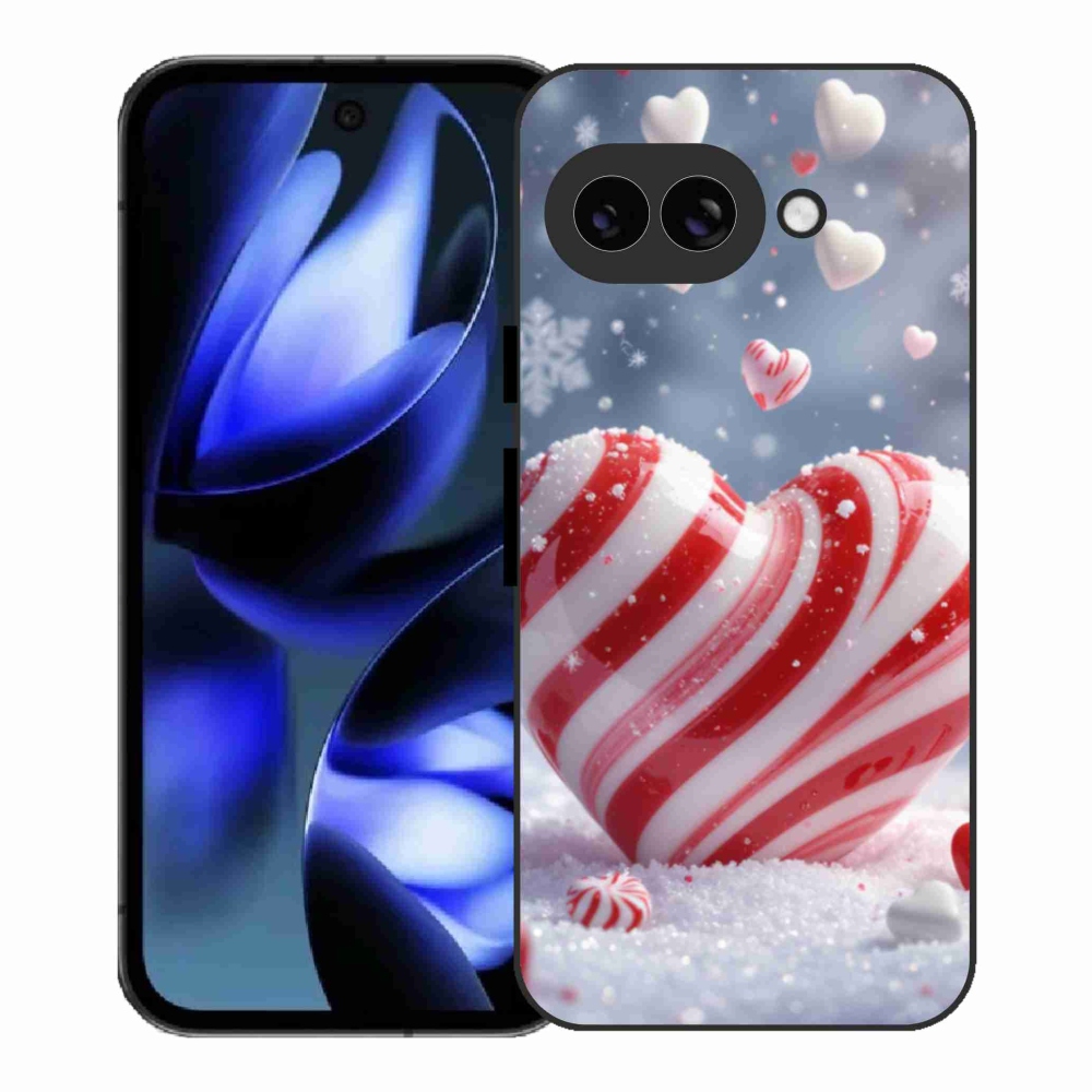 Gelový kryt mmCase na Google Pixel 9a - sladké srdce