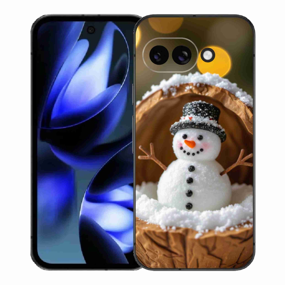 Gelový kryt mmCase na Google Pixel 9a - sněhulák 4