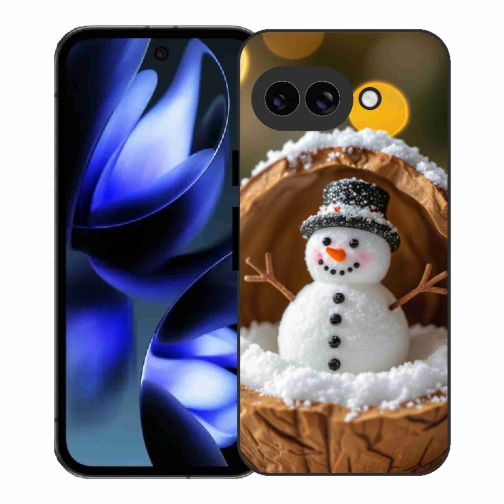 Gelový kryt mmCase na Google Pixel 9a - sněhulák 4