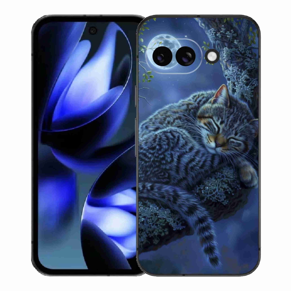 Gelový kryt mmCase na Google Pixel 9a - spící kočka