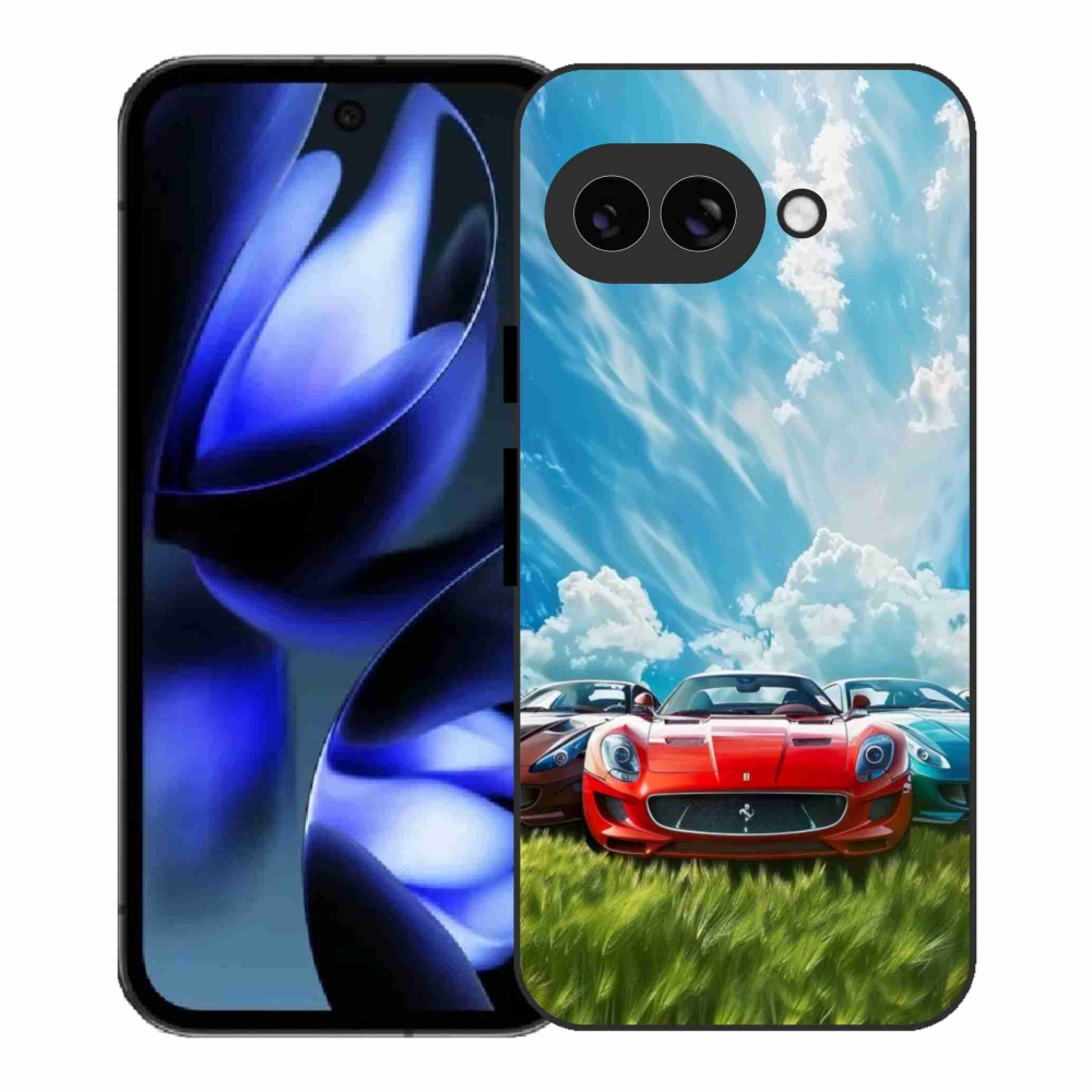 Gelový kryt mmCase na Google Pixel 9a - sportovní vozy