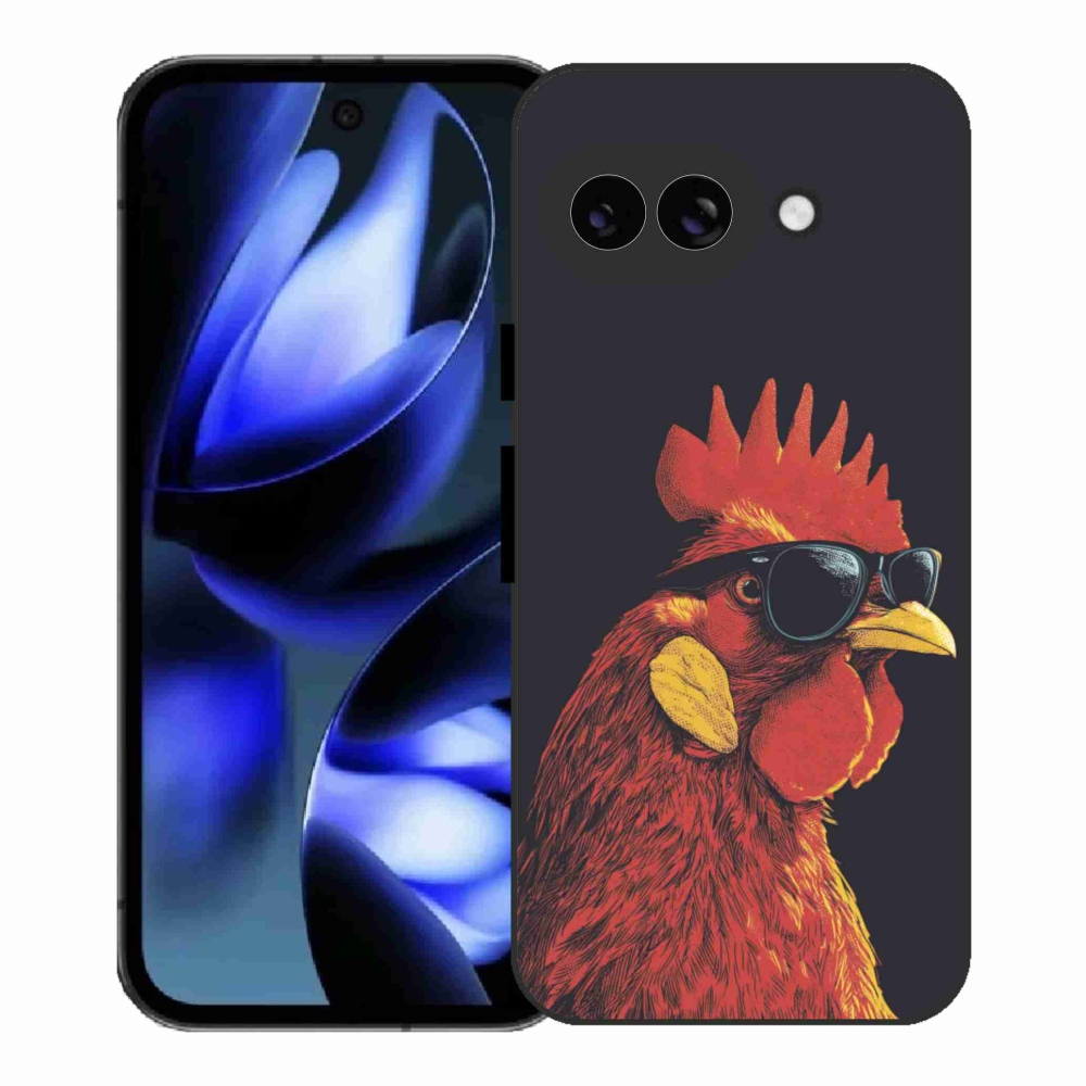 Gelový kryt mmCase na Google Pixel 9a - stylový kohout