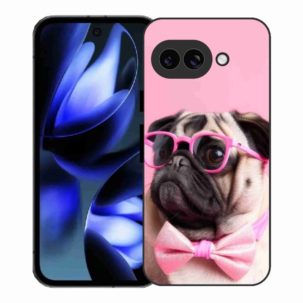 Gelový kryt mmCase na Google Pixel 9a - stylový mops