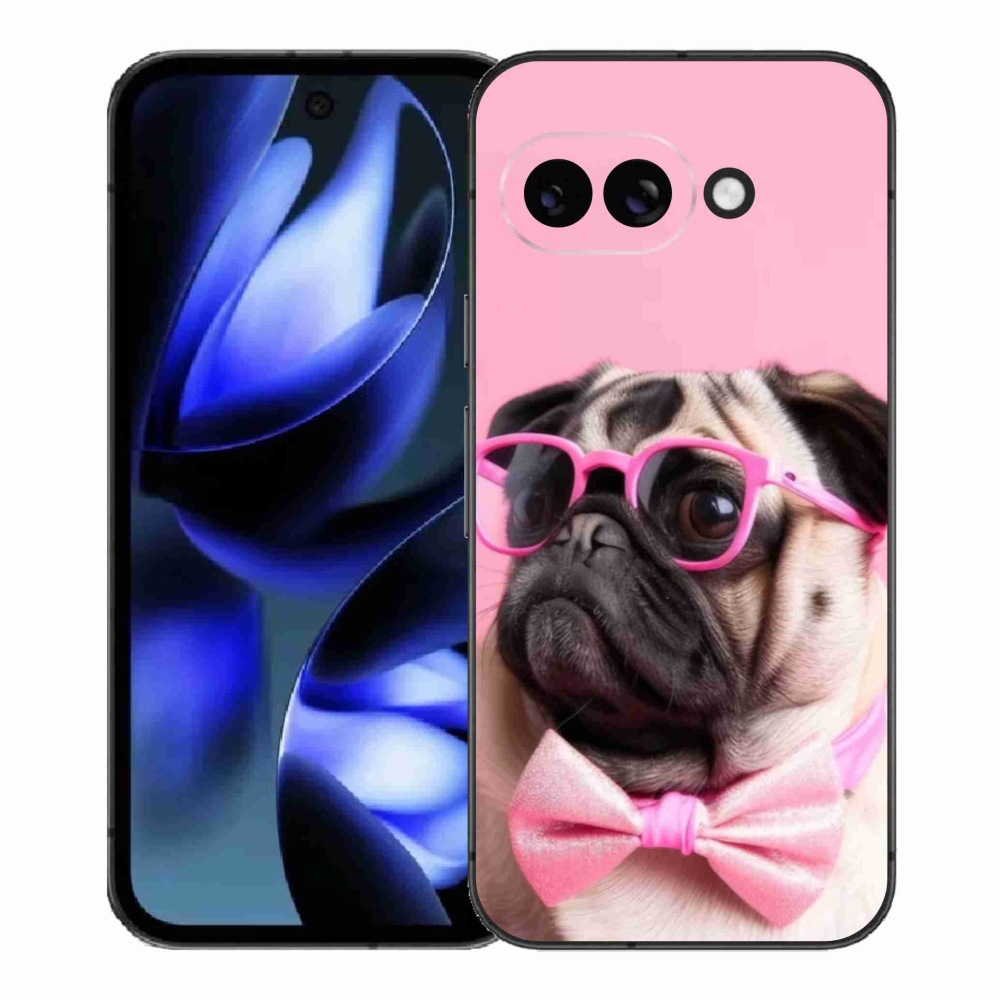 Gelový kryt mmCase na Google Pixel 9a - stylový mops