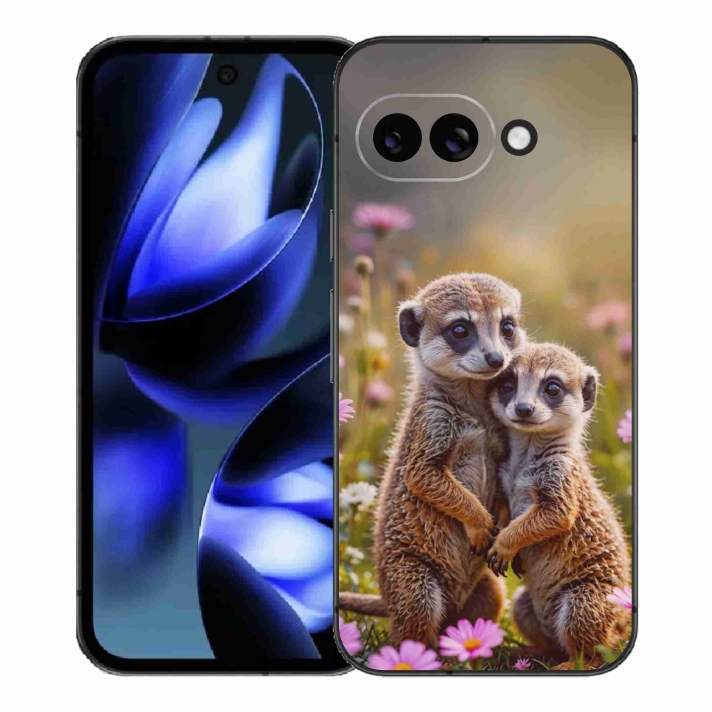 Gelový kryt mmCase na Google Pixel 9a - surikatí duo