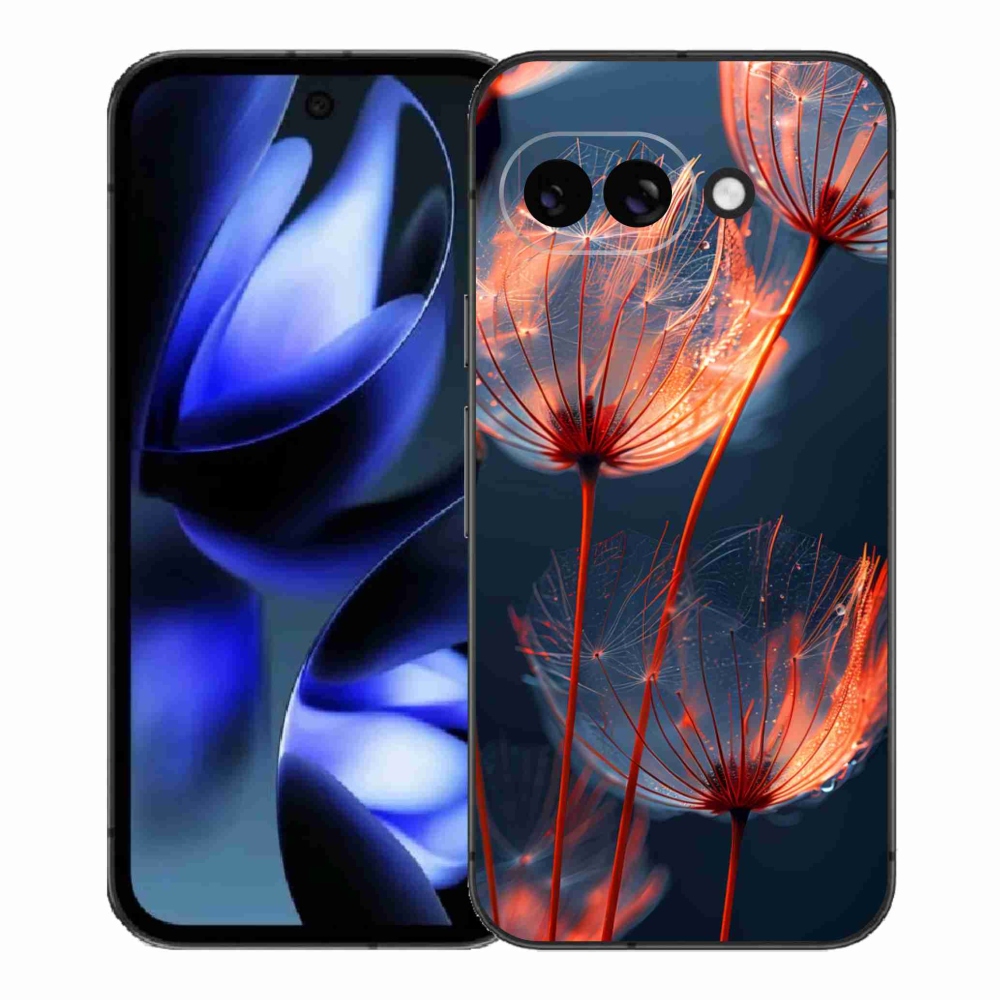 Gelový kryt mmCase na Google Pixel 9a - světélkující chmýří