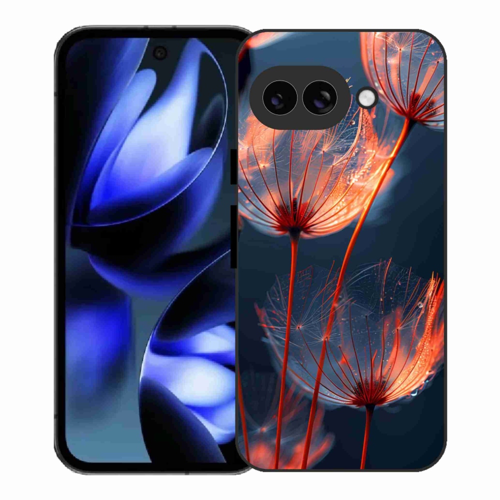 Gelový kryt mmCase na Google Pixel 9a - světélkující chmýří