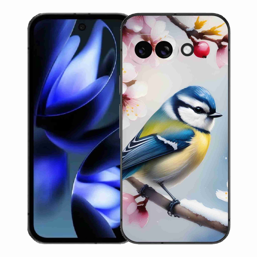 Gelový kryt mmCase na Google Pixel 9a - sýkorka
