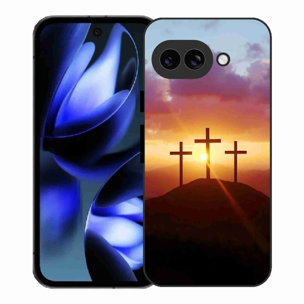 Gelový kryt mmCase na Google Pixel 9a - tři kříže