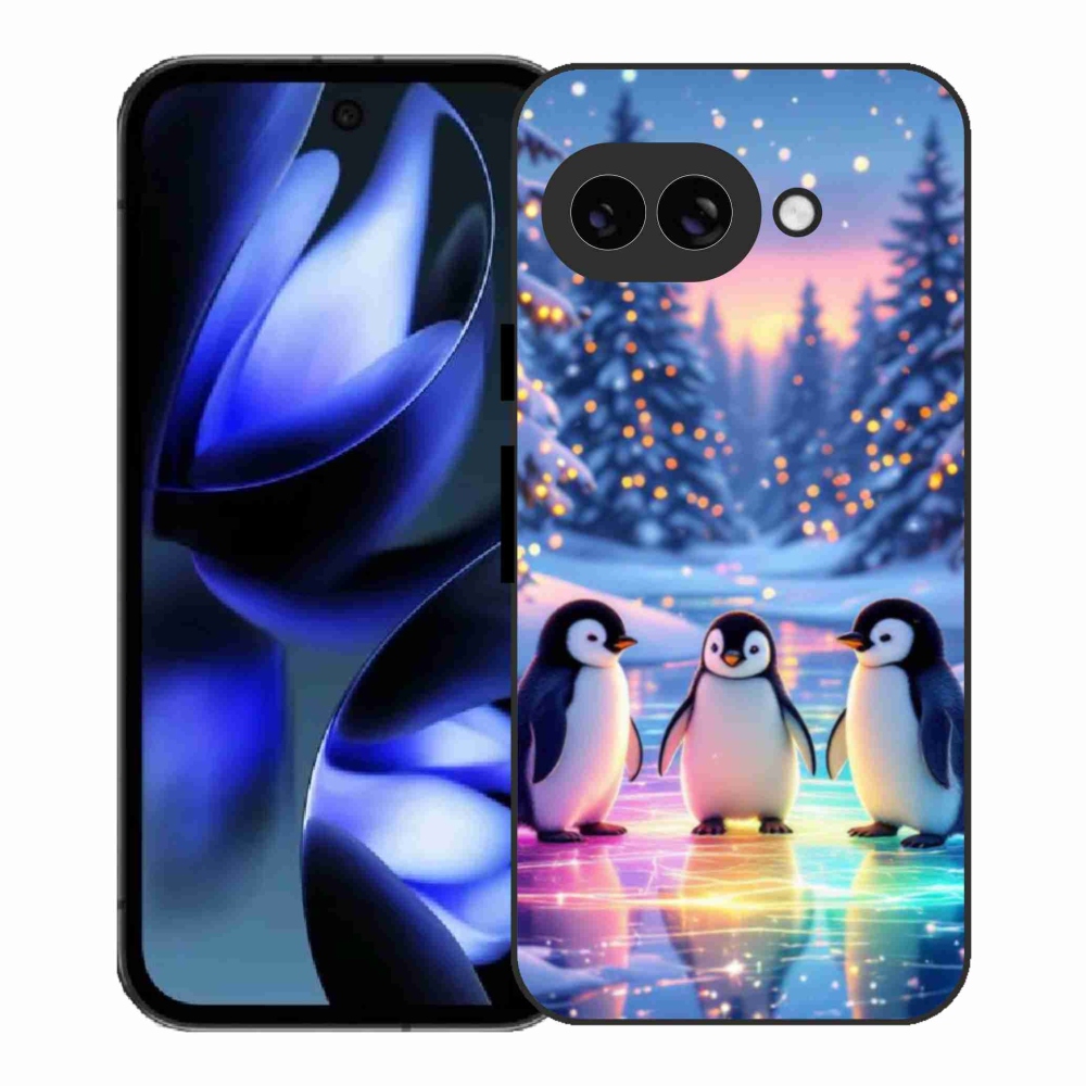 Gelový kryt mmCase na Google Pixel 9a - tučnáci