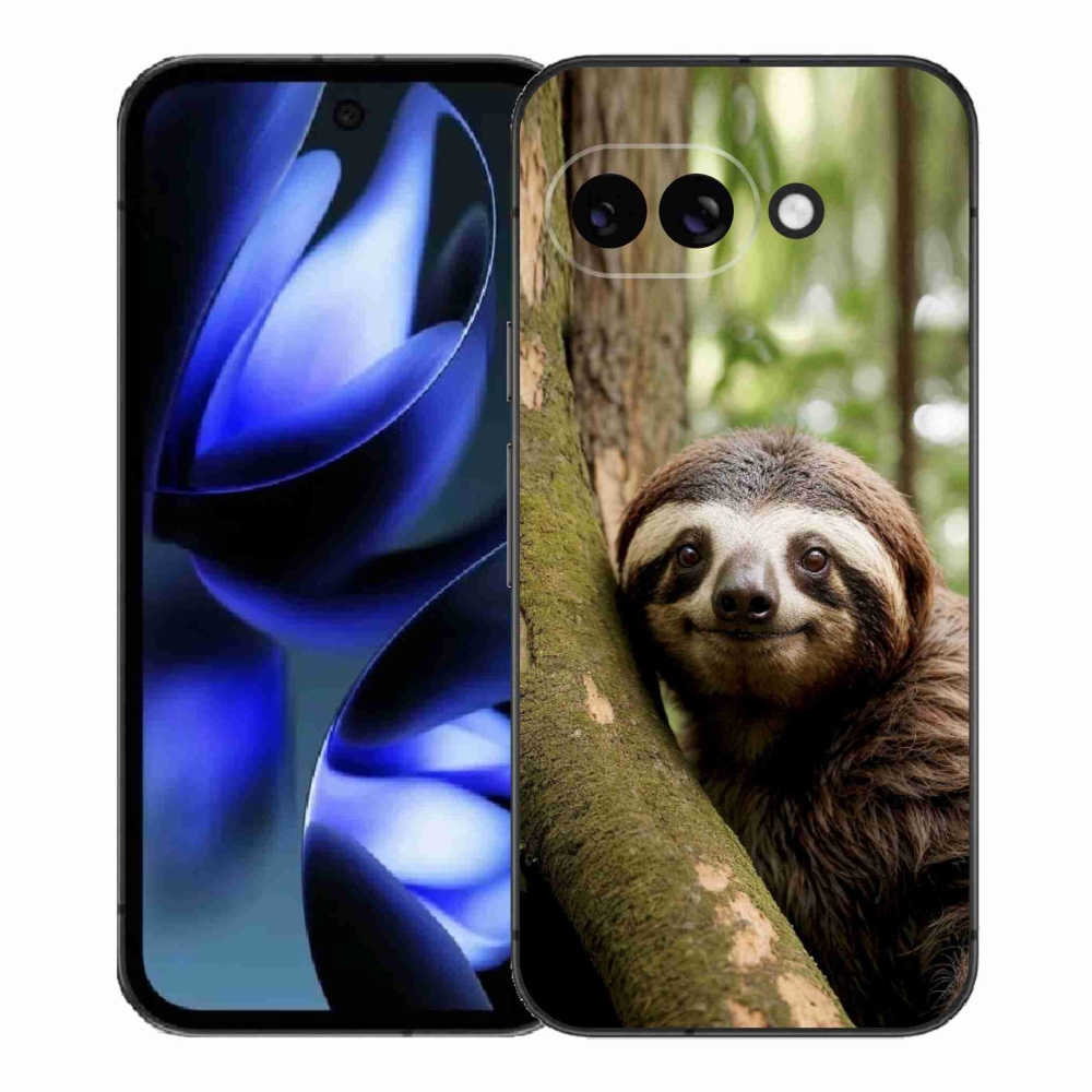 Gelový kryt mmCase na Google Pixel 9a - usměvavý lenochod