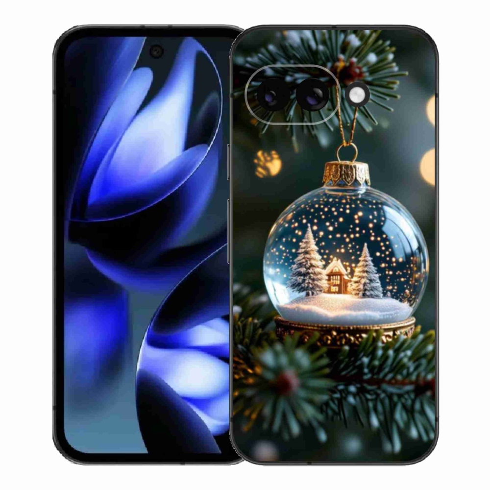 Gelový kryt mmCase na Google Pixel 9a - vánoční koule 2