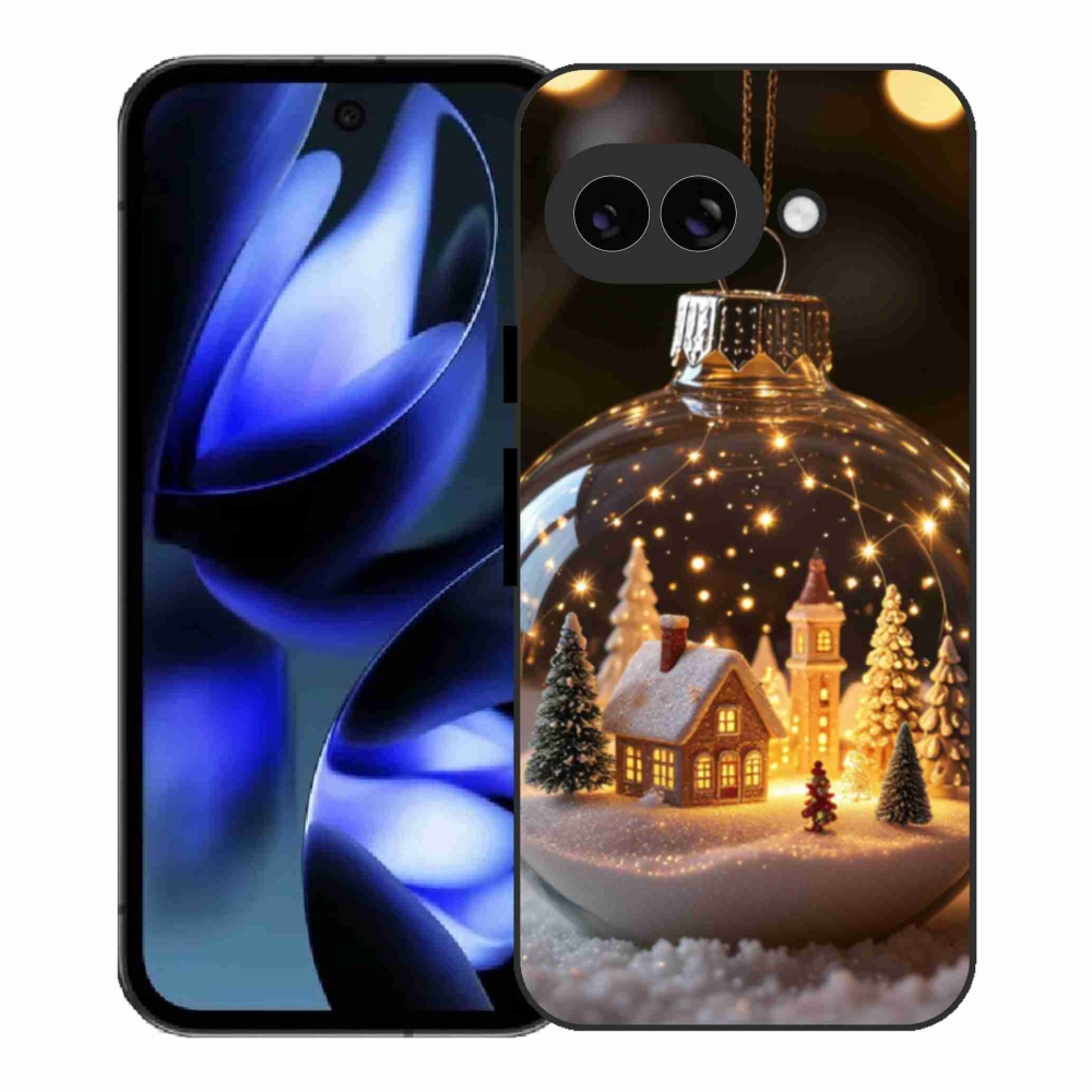 Gelový kryt mmCase na Google Pixel 9a - vánoční koule 3