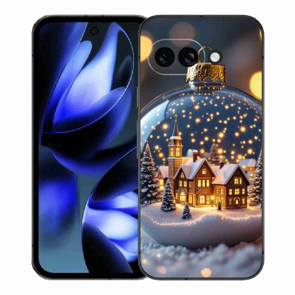 Gelový kryt mmCase na Google Pixel 9a - vánoční koule 4