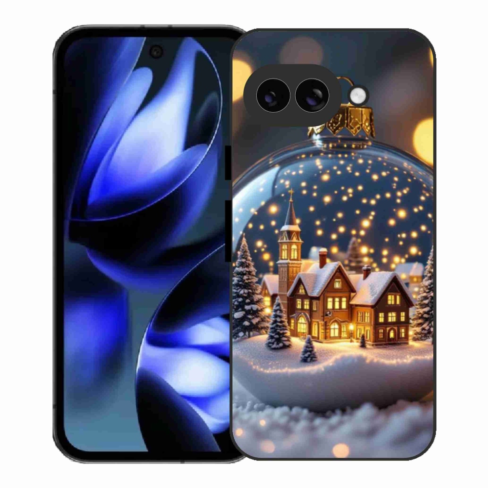Gelový kryt mmCase na Google Pixel 9a - vánoční koule 4