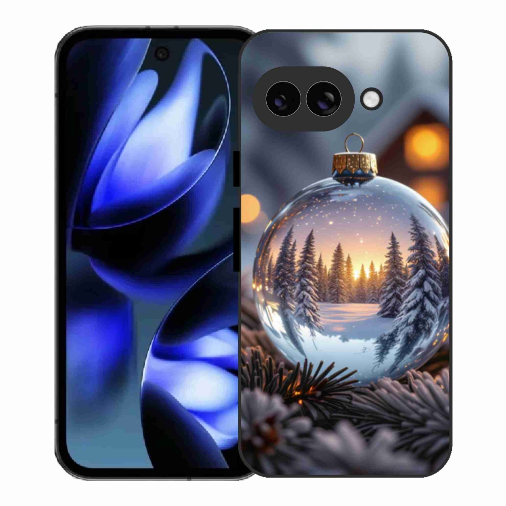 Gelový kryt mmCase na Google Pixel 9a - vánoční ozdoba