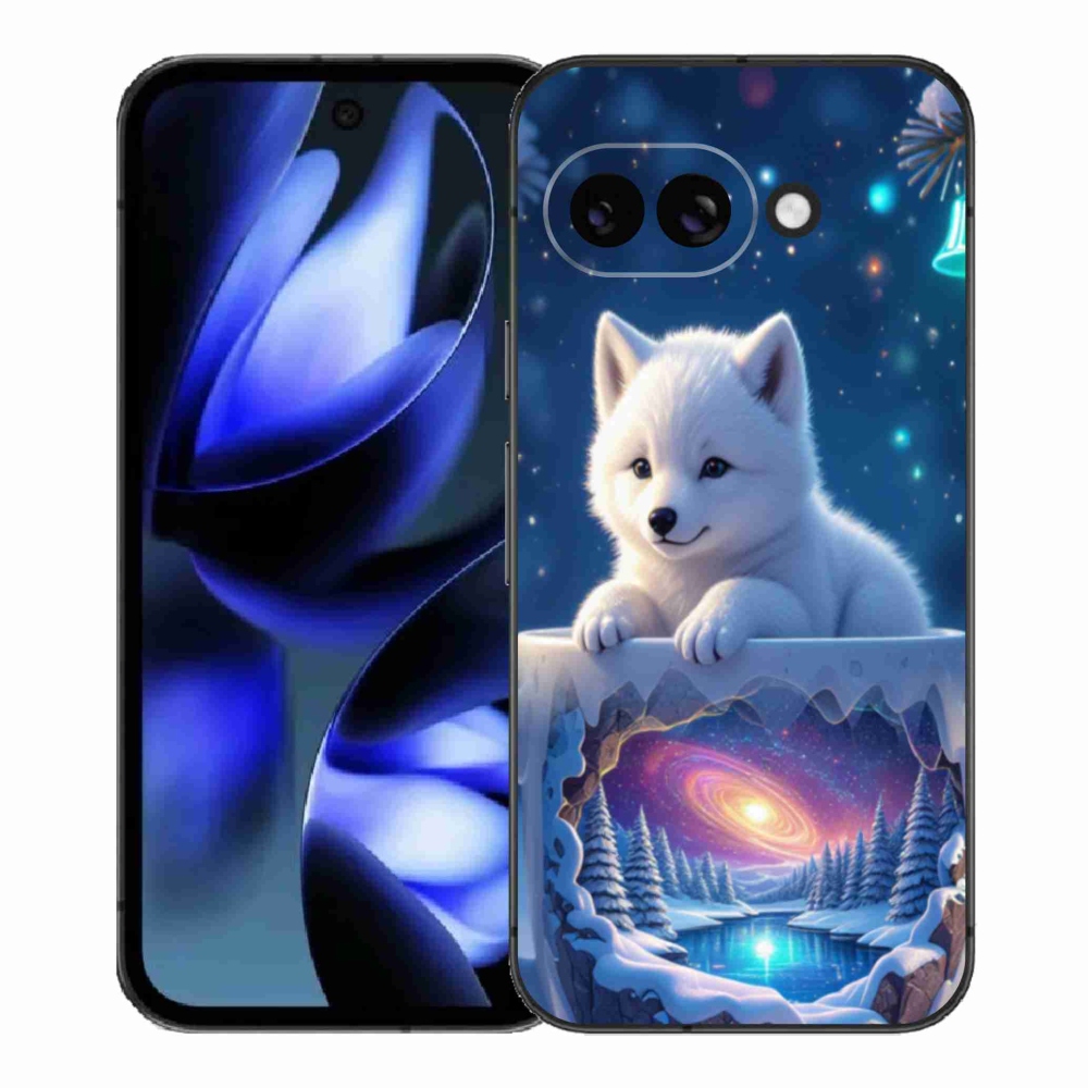 Gelový kryt mmCase na Google Pixel 9a - vánoční štěně