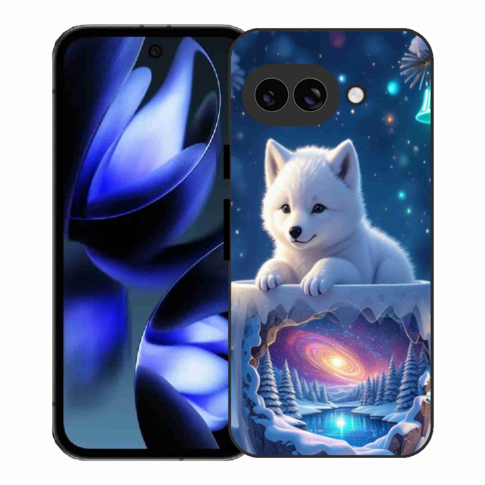 Gelový kryt mmCase na Google Pixel 9a - vánoční štěně