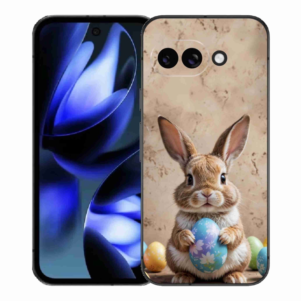 Gelový kryt mmCase na Google Pixel 9a - velikonoční králíček
