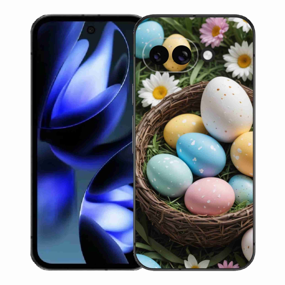 Gelový kryt mmCase na Google Pixel 9a - velikonoční vajíčka 2