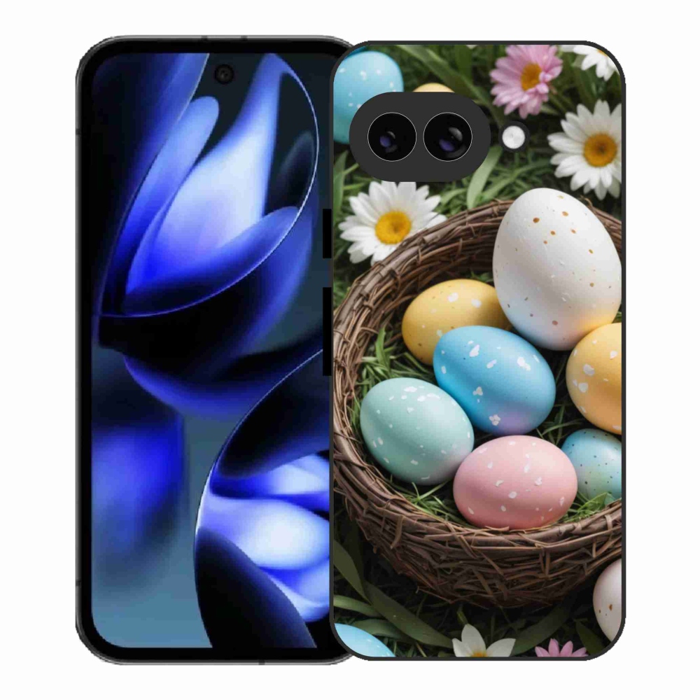 Gelový kryt mmCase na Google Pixel 9a - velikonoční vajíčka 2