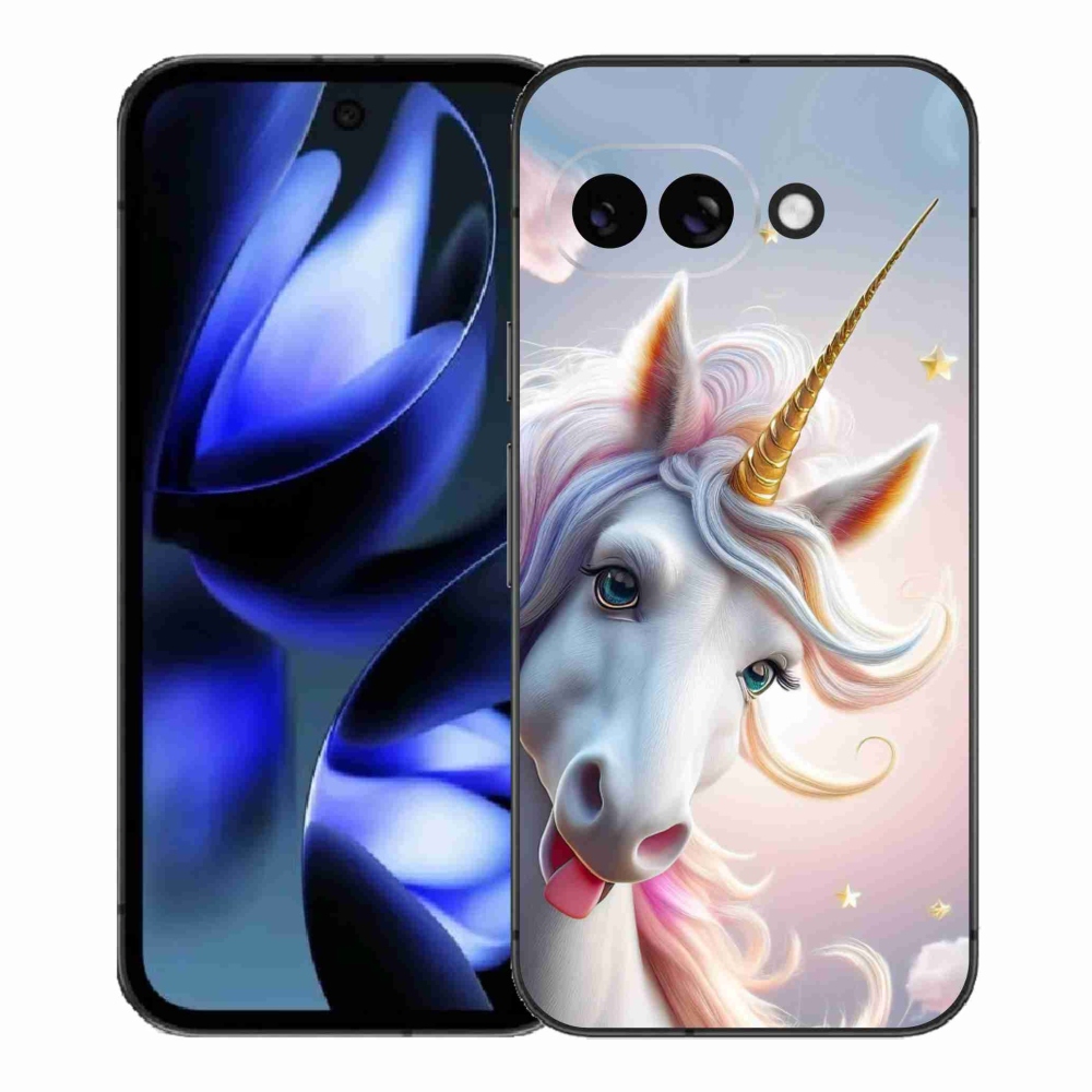 Gelový kryt mmCase na Google Pixel 9a - veselý jednorožec
