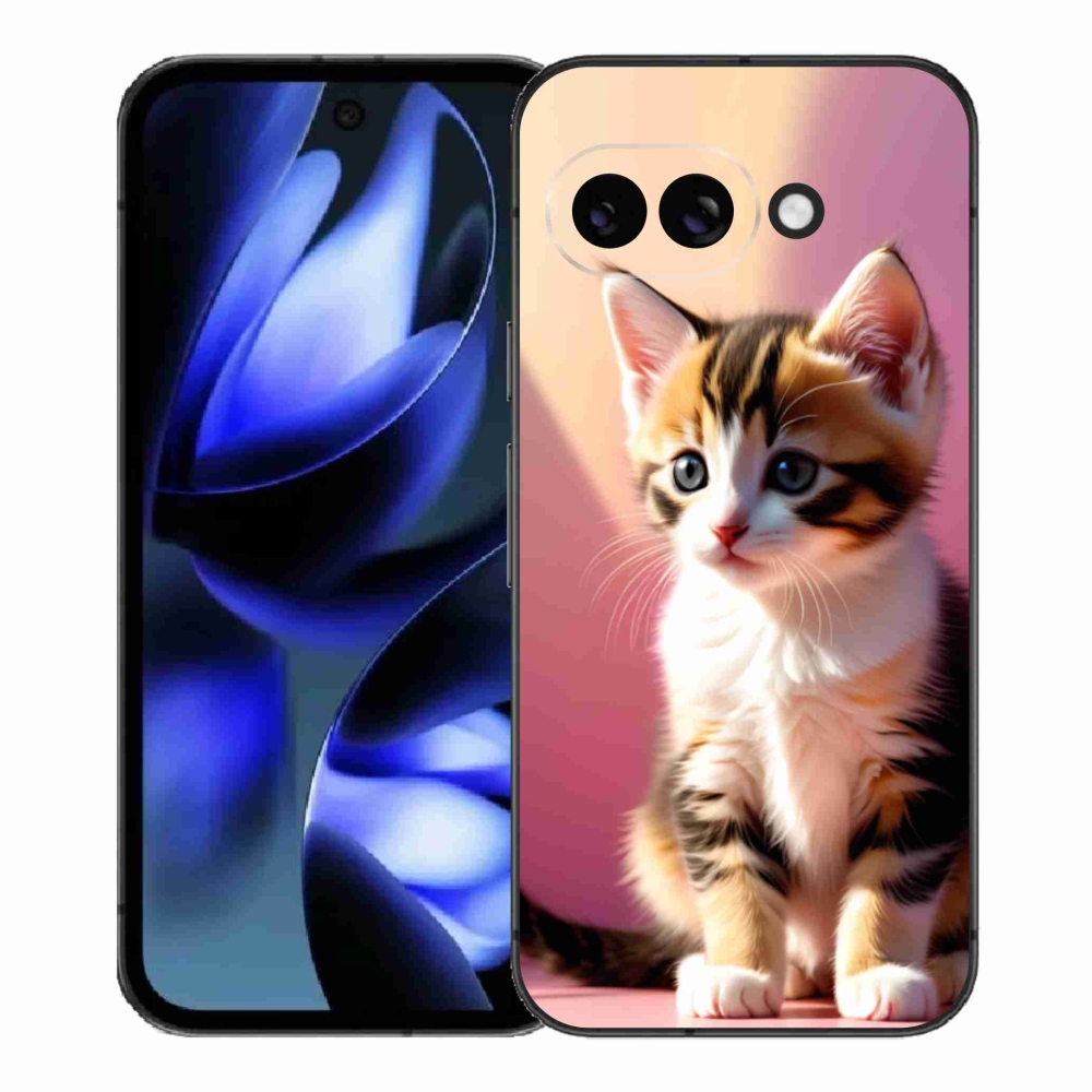 Gelový kryt mmCase na Google Pixel 9a - zvědavé kotě 2