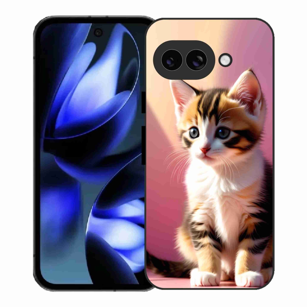 Gelový kryt mmCase na Google Pixel 9a - zvědavé kotě 2