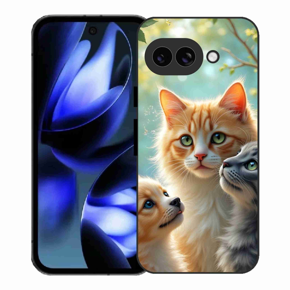 Gelový kryt mmCase na Google Pixel 9a - zvířecí přátelství 2