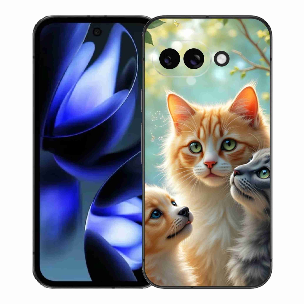 Gelový kryt mmCase na Google Pixel 9a - zvířecí přátelství 2