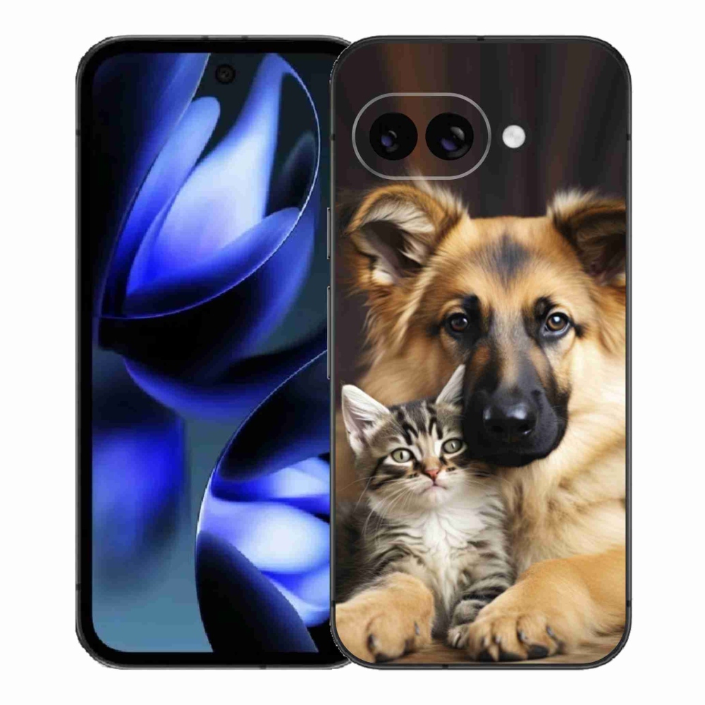 Gelový kryt mmCase na Google Pixel 9a - zvířecí přátelství