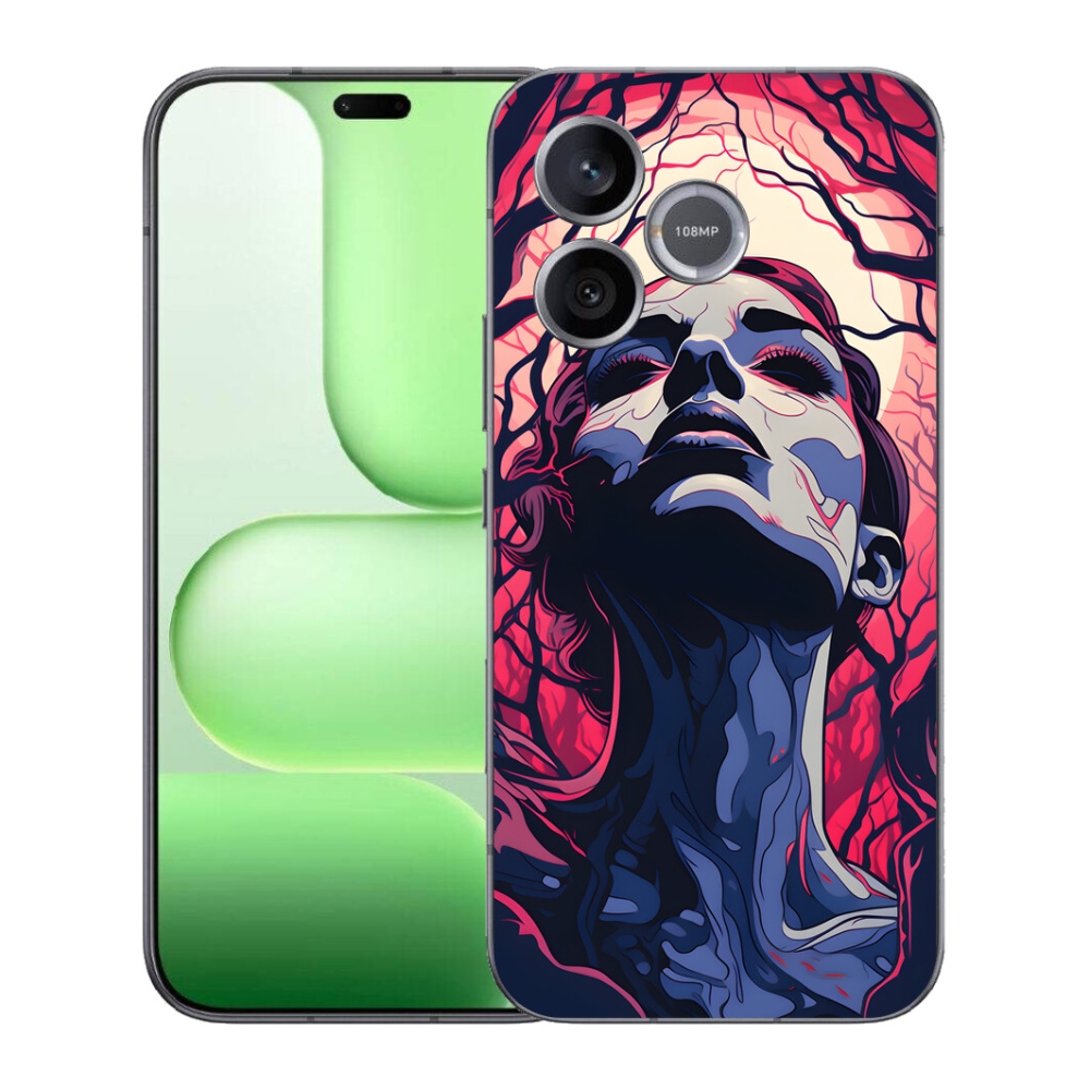 Gelový kryt mmCase na Honer 600 Lite - abstraktní obličej