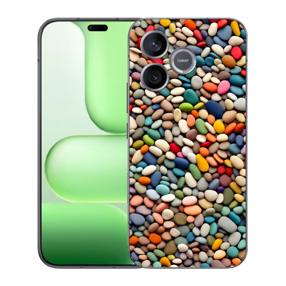 Gelový kryt mmCase na Honer 600 Lite - barevné kamínky 2