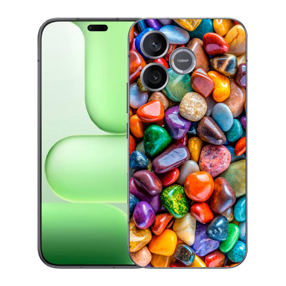 Gelový kryt mmCase na Honer 600 Lite - barevné kamínky