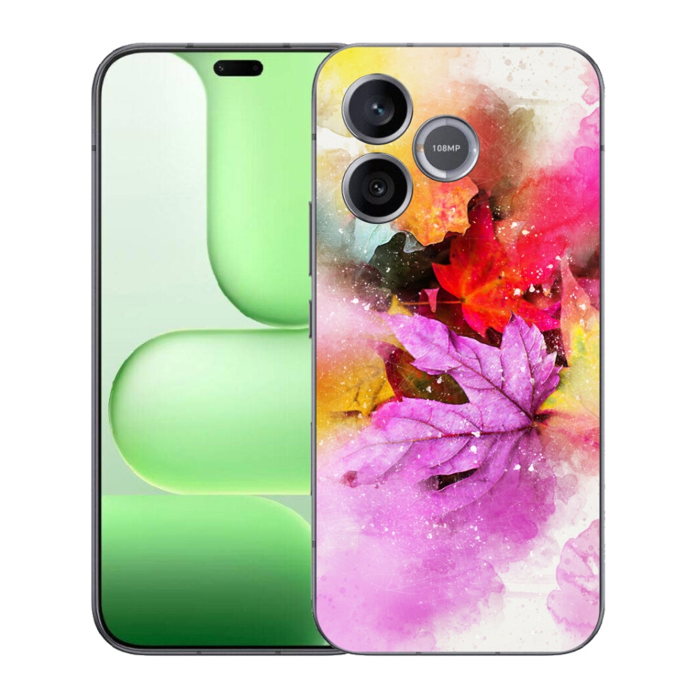 Gelový kryt mmCase na Honer 600 Lite - barevné listy