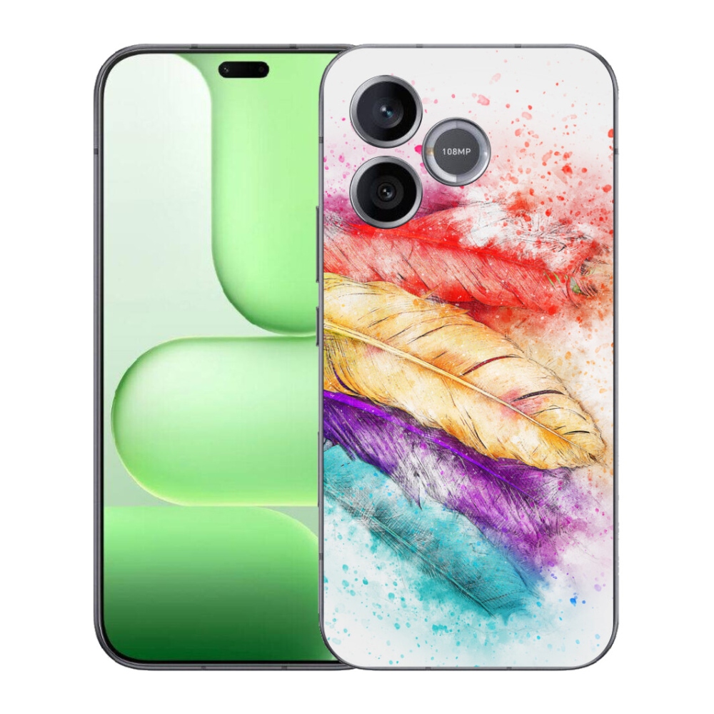 Gelový kryt mmCase na Honer 600 Lite - barevné peří