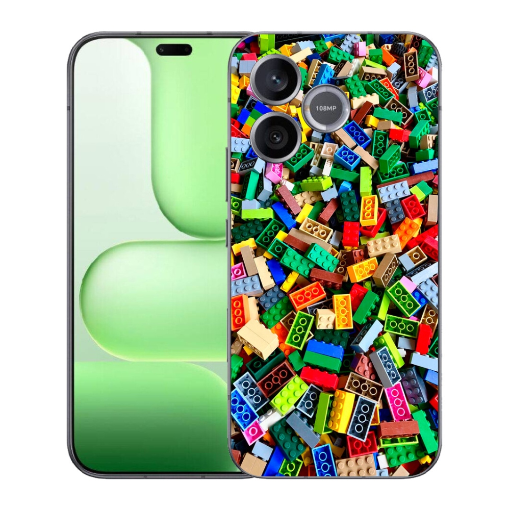 Gelový kryt mmCase na Honer 600 Lite - barevné stavební kostky