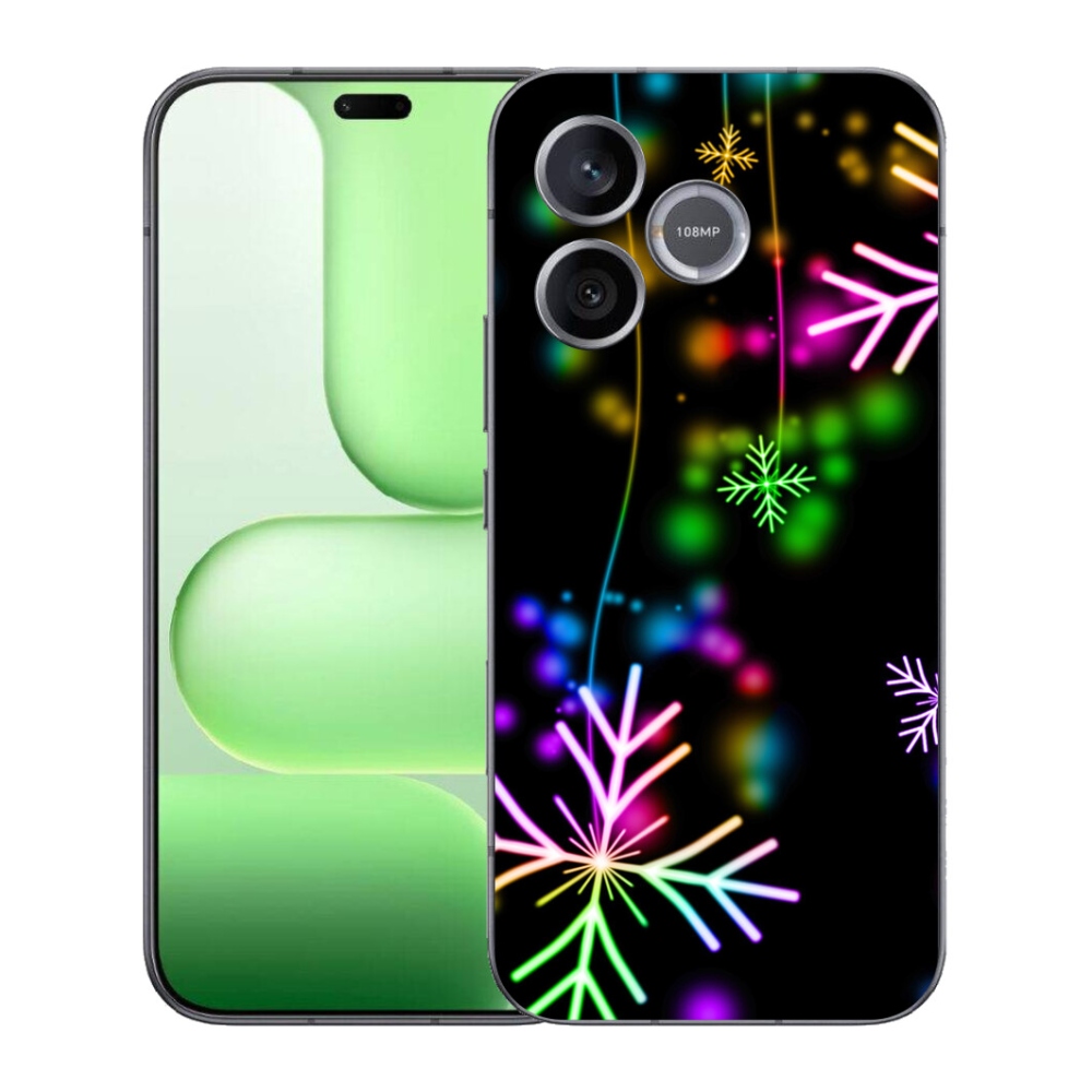 Gelový kryt mmCase na Honer 600 Lite - barevné vločky