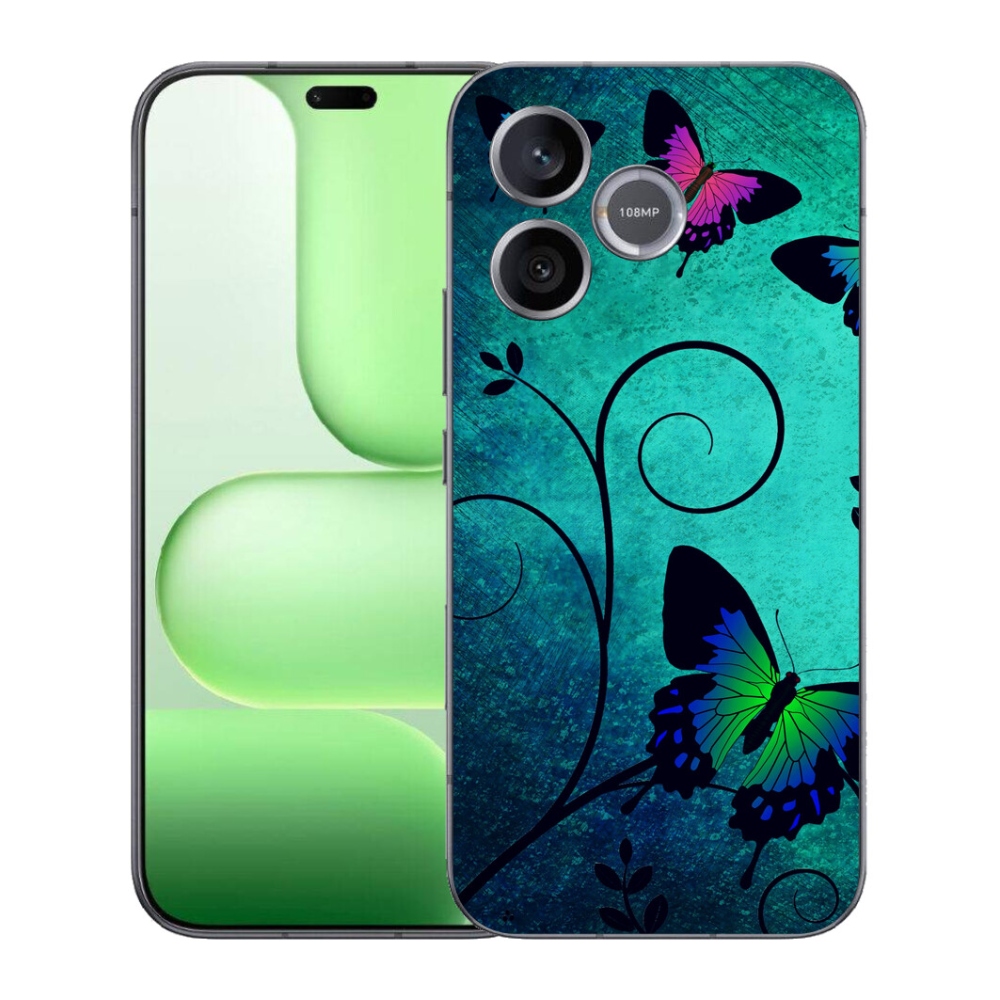 Gelový kryt mmCase na Honer 600 Lite - barevní motýli