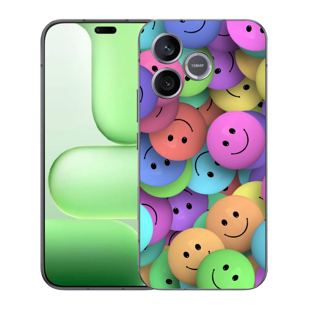 Gelový kryt mmCase na Honer 600 Lite - barevní smajlíci