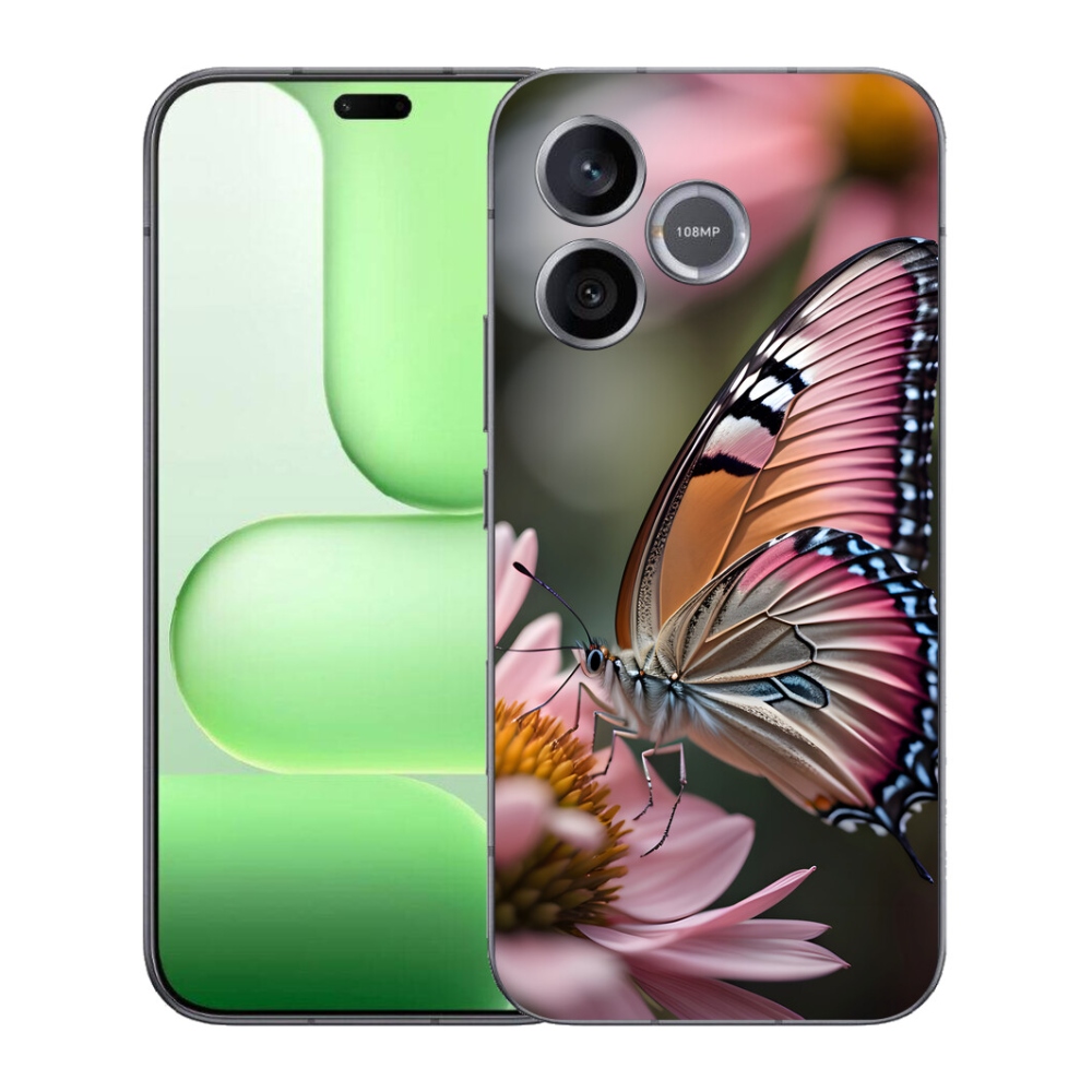 Gelový kryt mmCase na Honer 600 Lite - barevný motýl