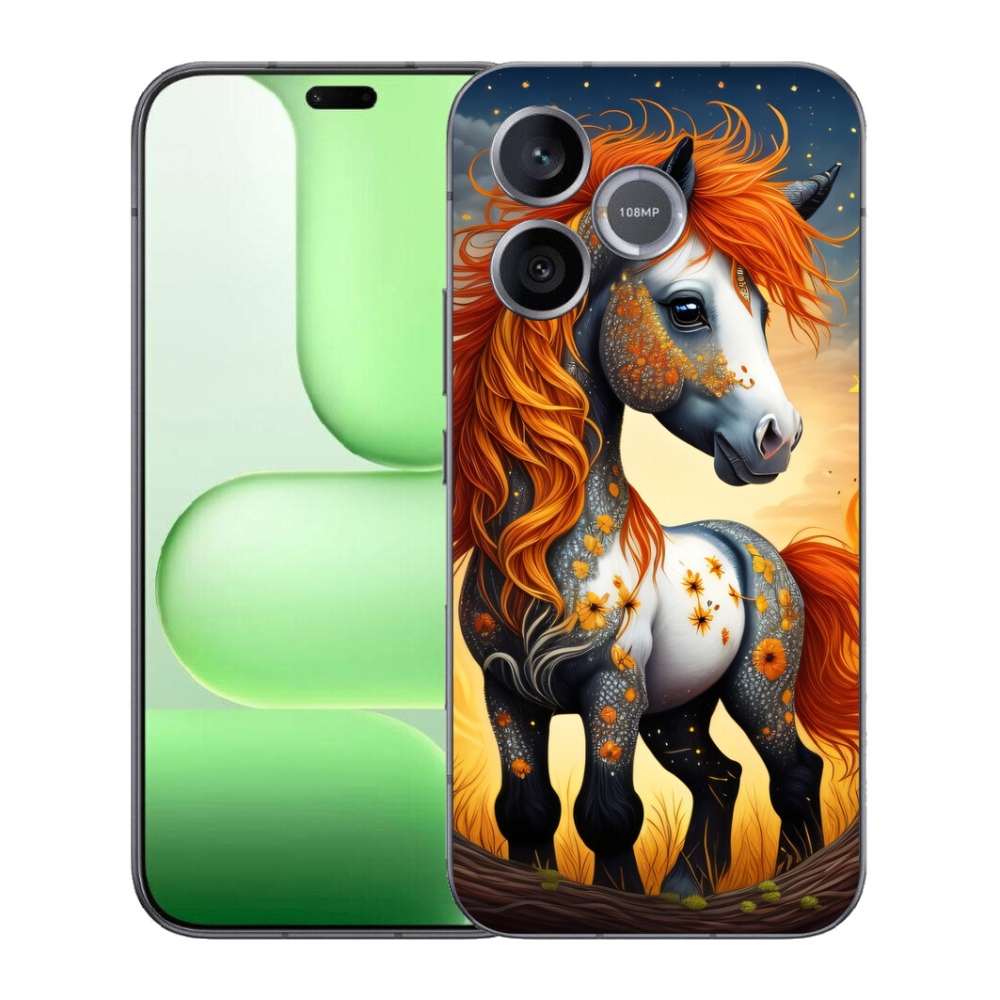 Gelový kryt mmCase na Honer 600 Lite - barevný poník