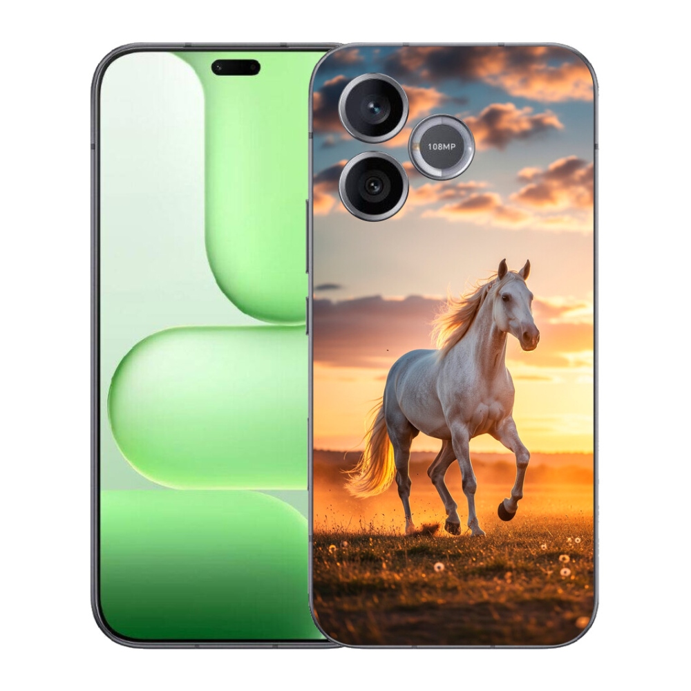 Gelový kryt mmCase na Honer 600 Lite - běžící bílý kůň 2
