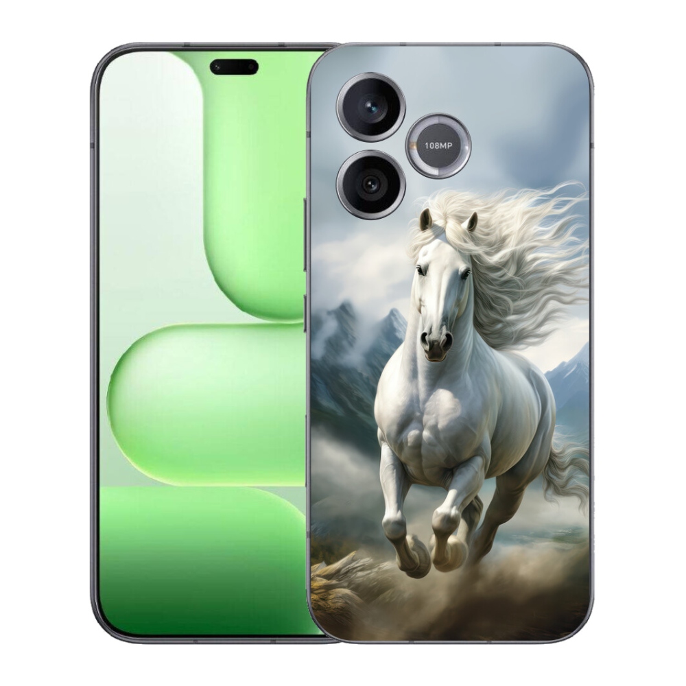 Gelový kryt mmCase na Honer 600 Lite - běžící bílý kůň 3