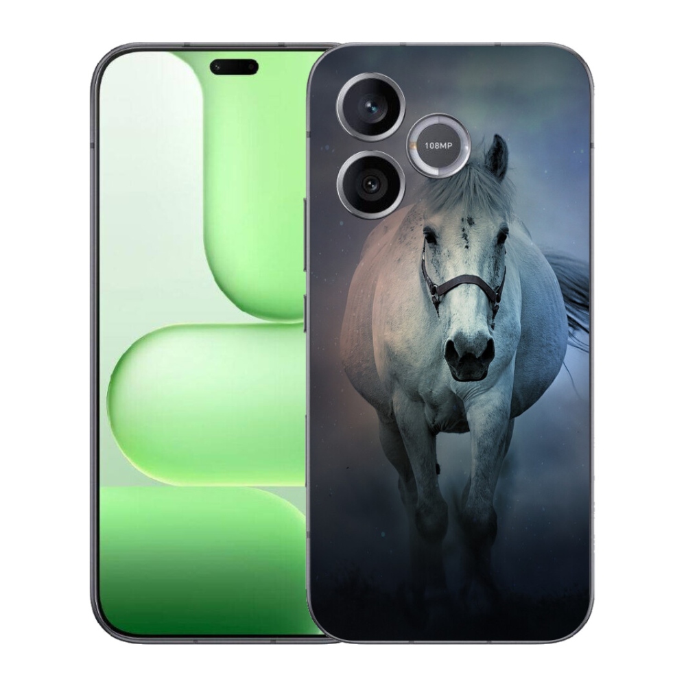 Gelový kryt mmCase na Honer 600 Lite - běžící bílý kůň